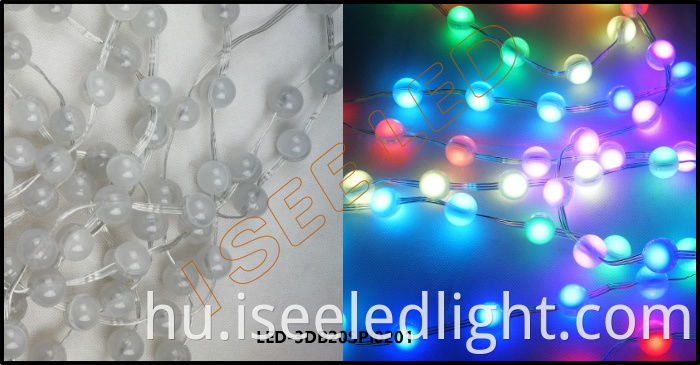 2cm 3D led ball rgb SPI1903 2 led details